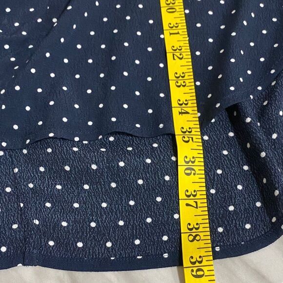 Madewell Navy Polka Dot Relaxed Fit Shift Dress Size Small - Picture 8 of 9